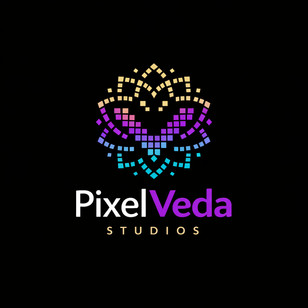 PixelVeda Studios logo